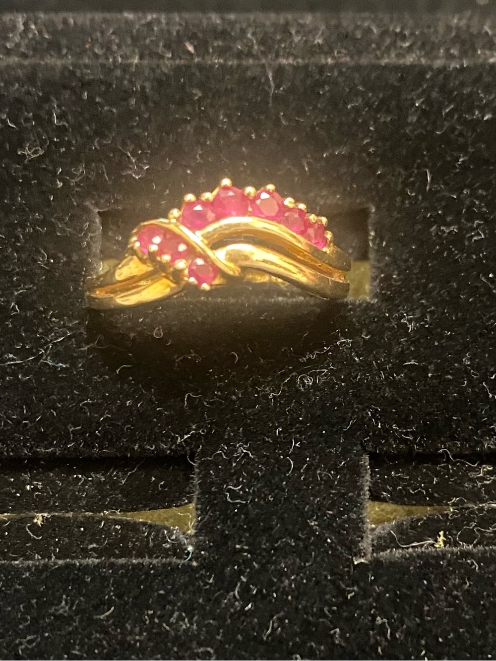 French 10KP Women's Ruby Ring. Size 6.